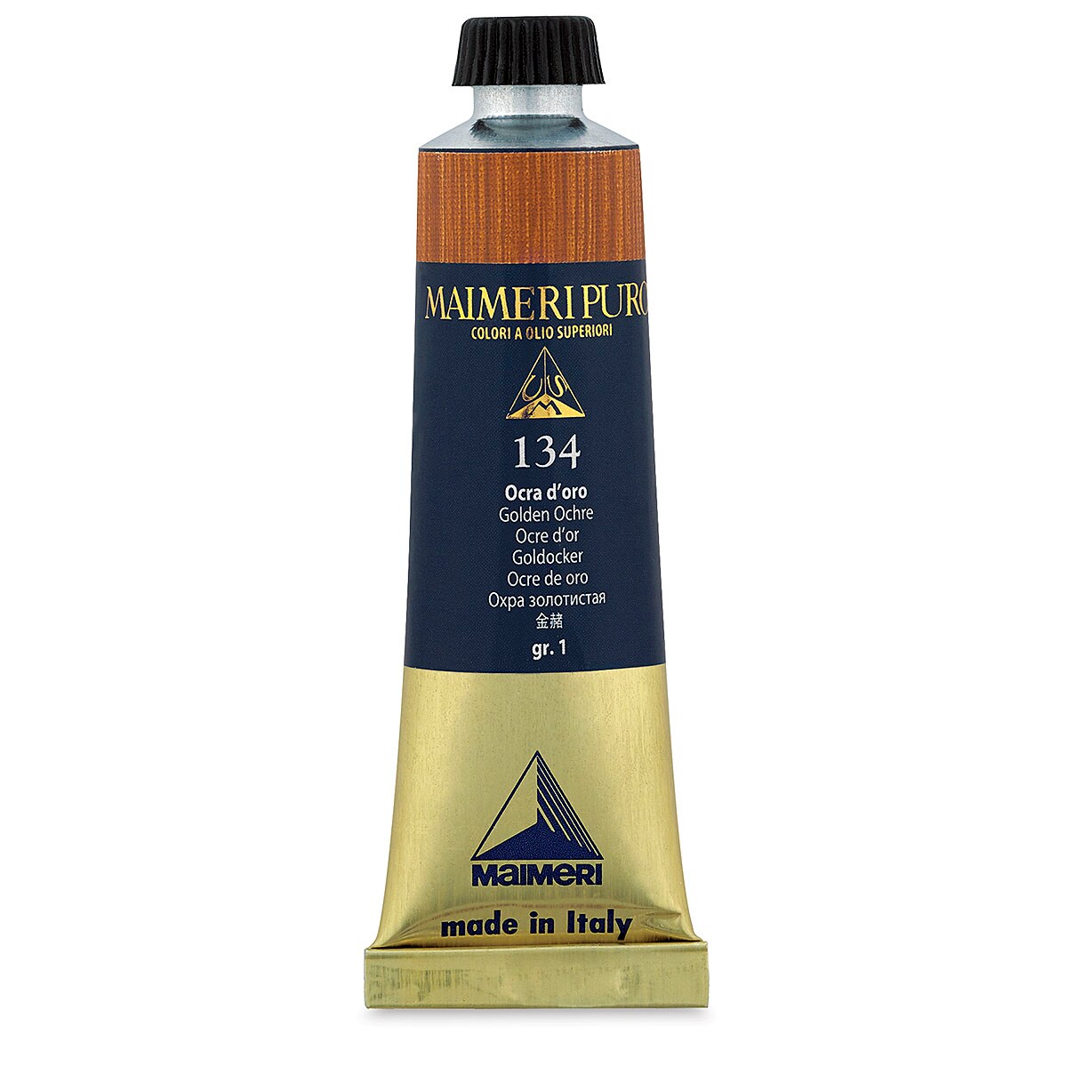Maimeri Puro Oil Color - Golden Ochre, 40 ml tube