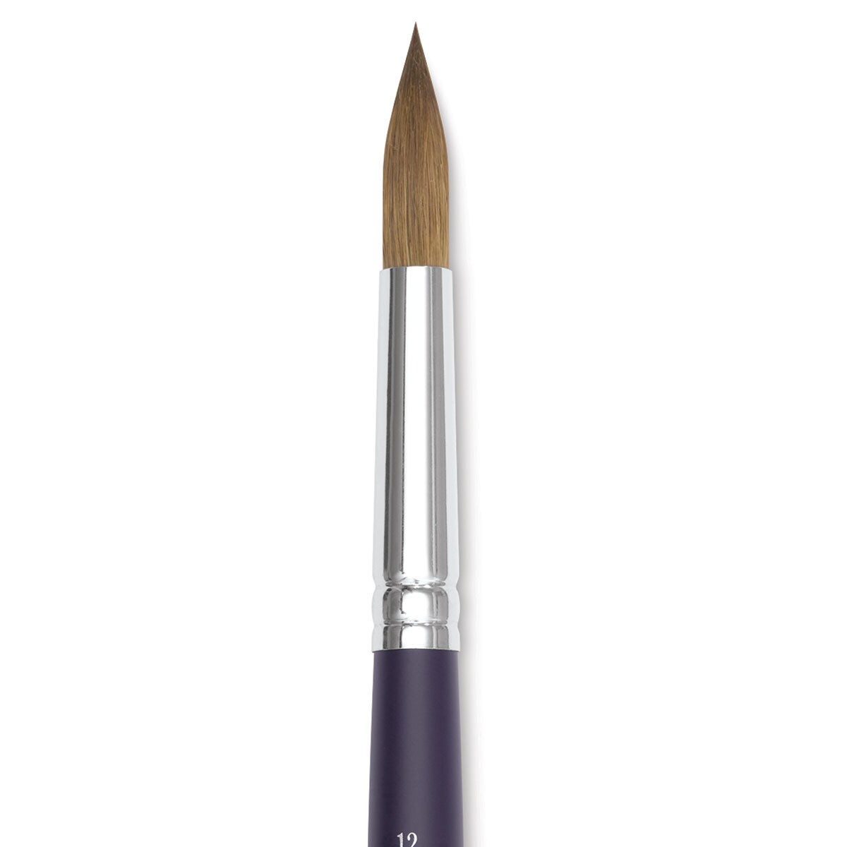 Winsor &#x26; Newton Artists&#x27; Kolinsky Sable Watercolor Brush - Round, Short Handle, Size 12