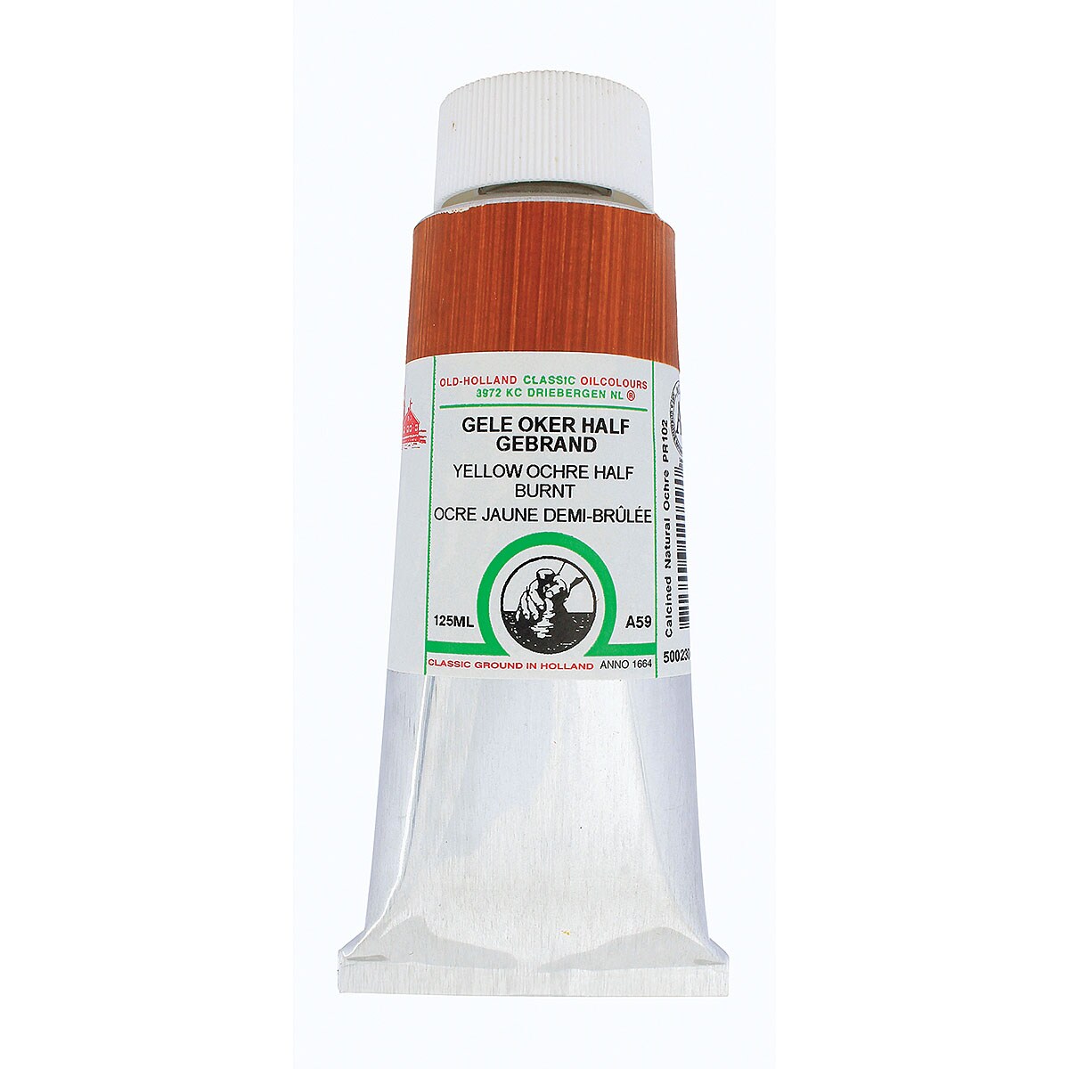 Old Holland Classic Oil Color - Yellow Ochre Half Burnt, 125 ml tube