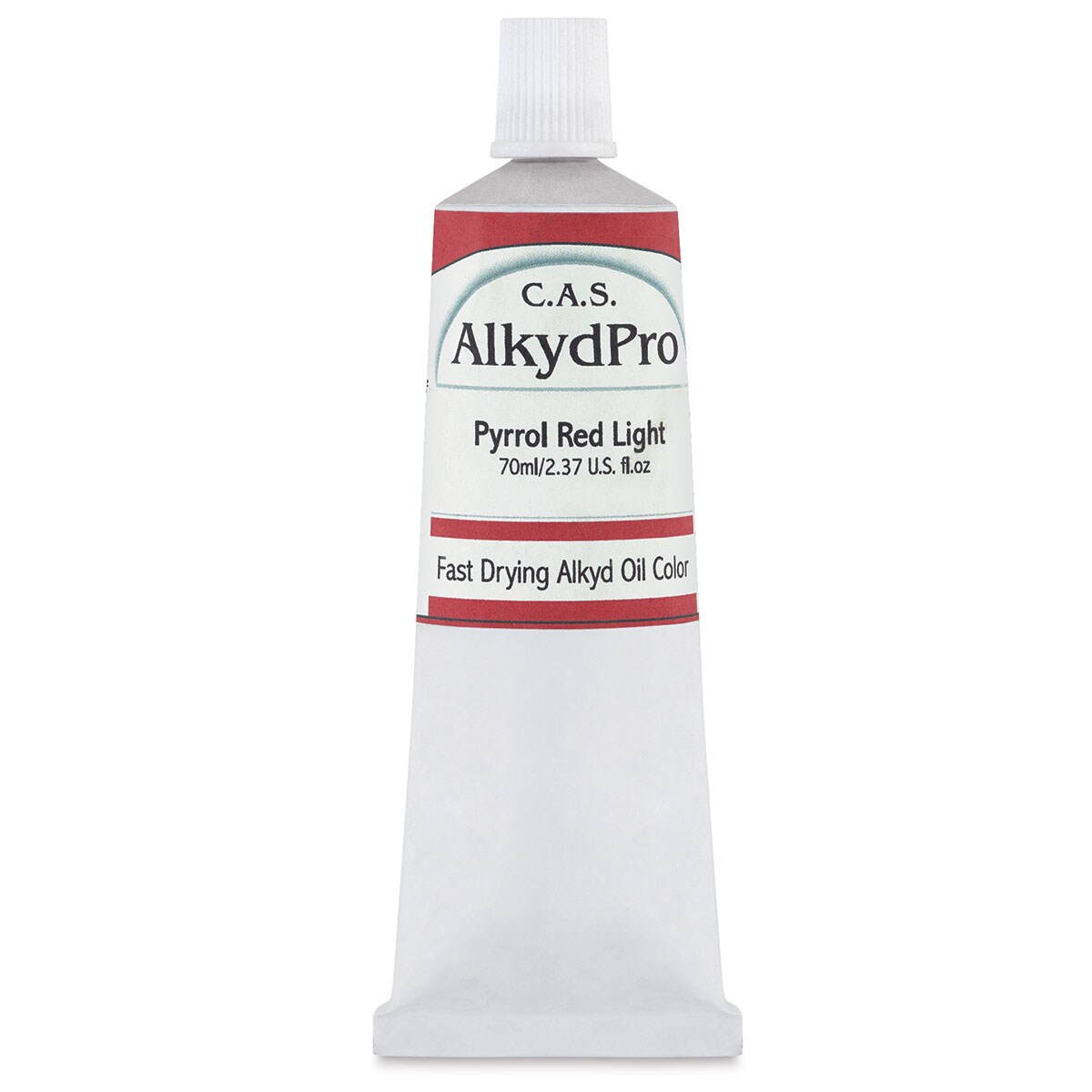 CAS AlkydPro FastDrying Alkyd Oil Color Pyrrol Red Light, 70 ml tube