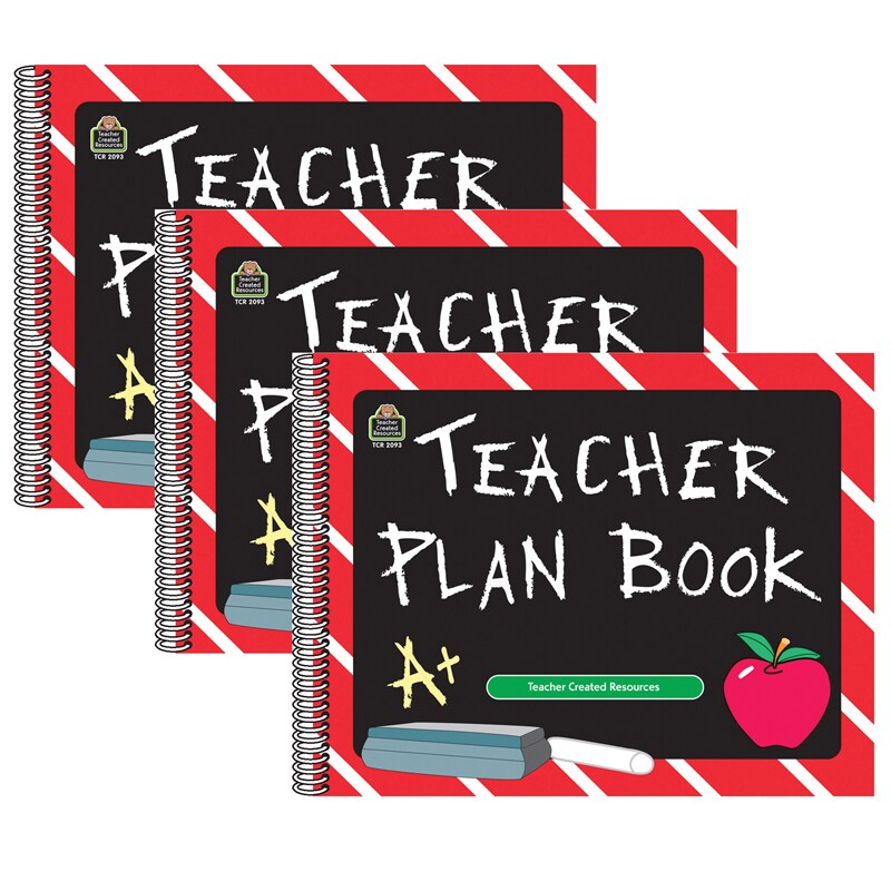 Chalkboard Teacher Plan Book, Pack Of 3 Michaels