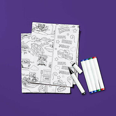 Pillowcase Kit -The Wiggles Color and Sew,Size 21&#x22; x 30&#x22; by Riley Blake Designs