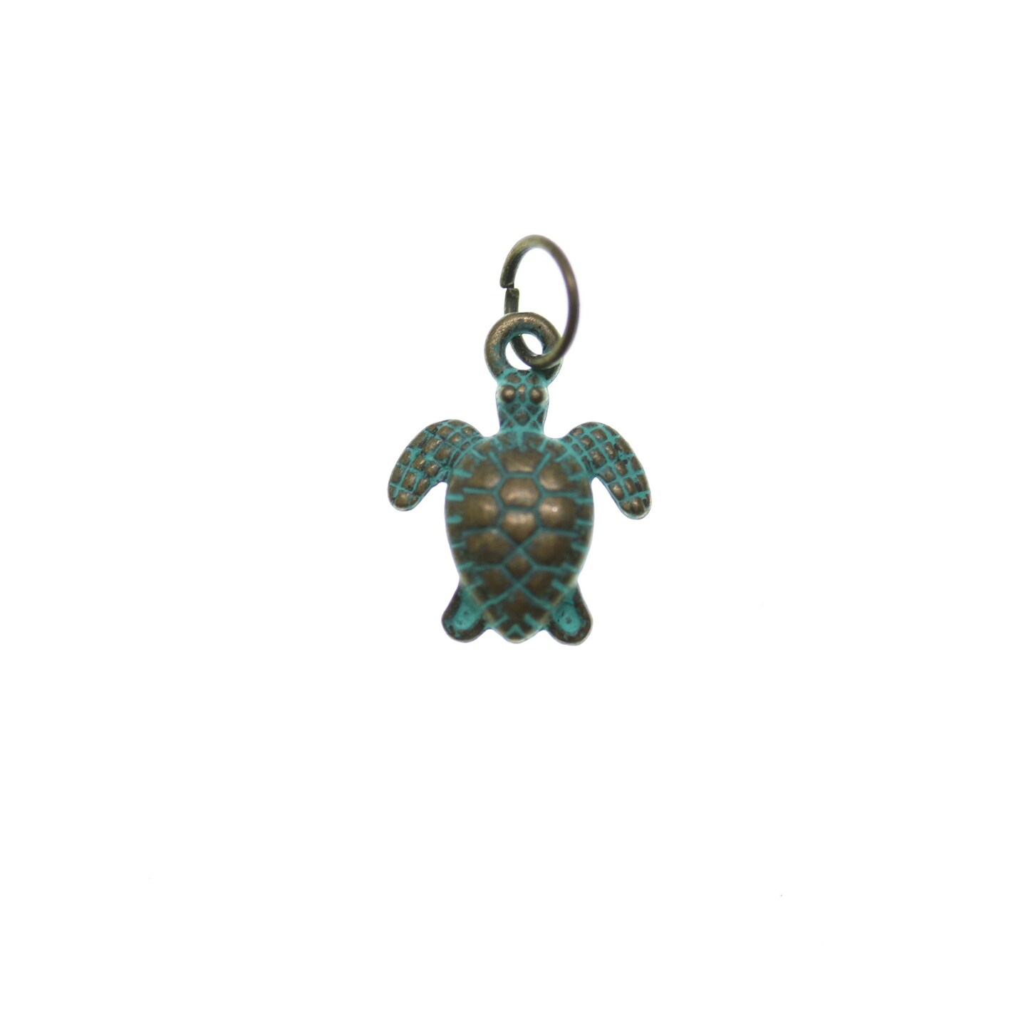 Patina Plated Sea Turtle 12x16mm Charm - 2pcs | Michaels