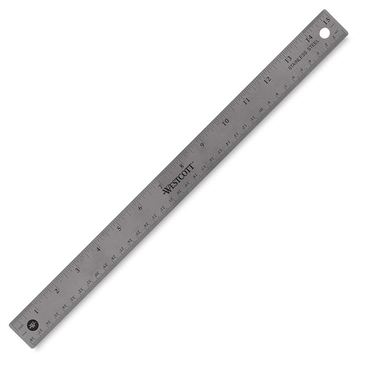 Westcott Flexible Stainless Steel Ruler - 15&#x22;, Flexible