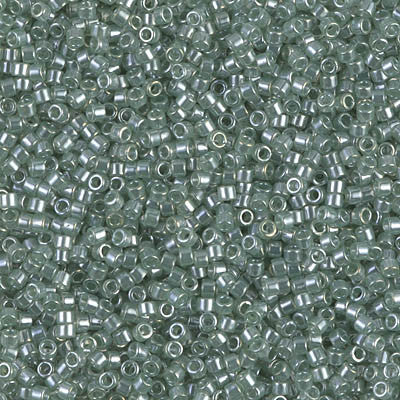 Miyuki Delica Bead 11/0 - DB1484 - Transparent Light Moss Green Luster