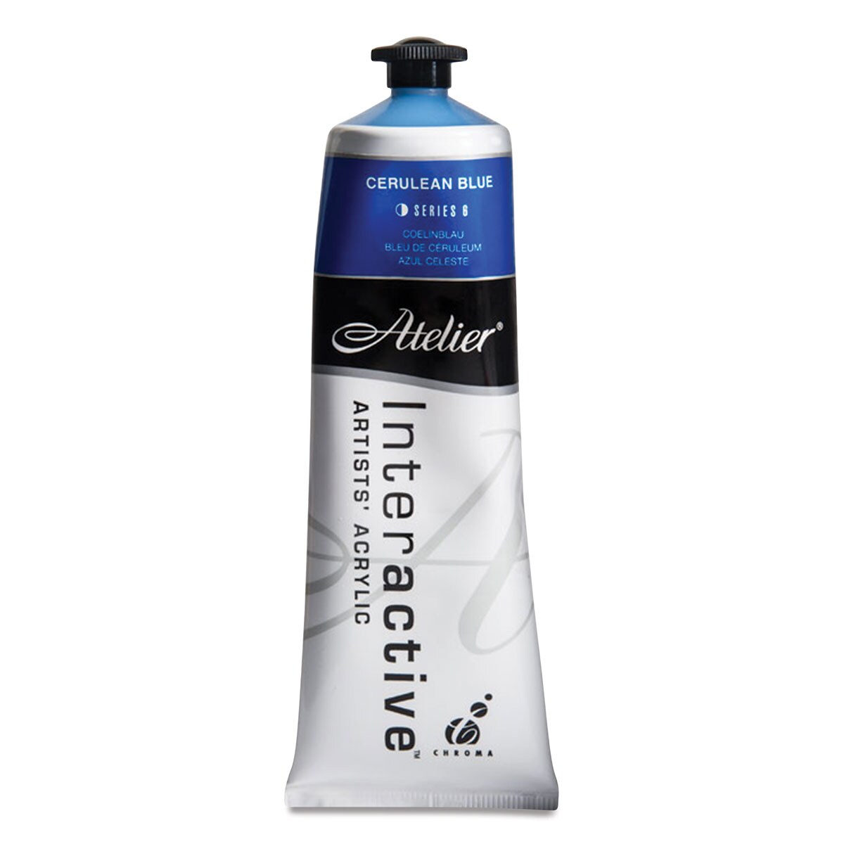 Chroma Atelier Interactive Artists' Acrylics - Cerulean Blue, 80 ml tube