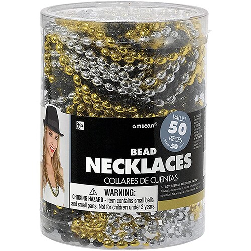 Metallic Gold Bead Necklaces 50ct