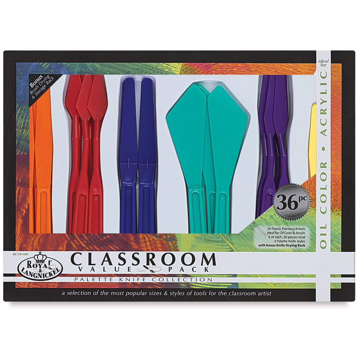 Royal &#x26; Langnickel Palette Knife Classroom Value Pack - Set of 36