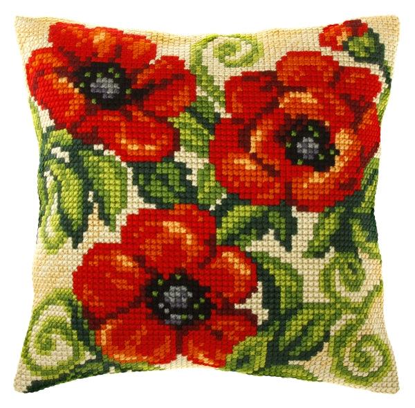 Needlepoint Cushion Kit "Poppies" 9535 Needlepoint Michaels