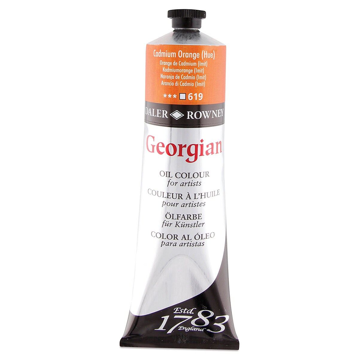 Daler-Rowney Georgian Oil Color - Cadmium Orange Hue, 225 ml tube