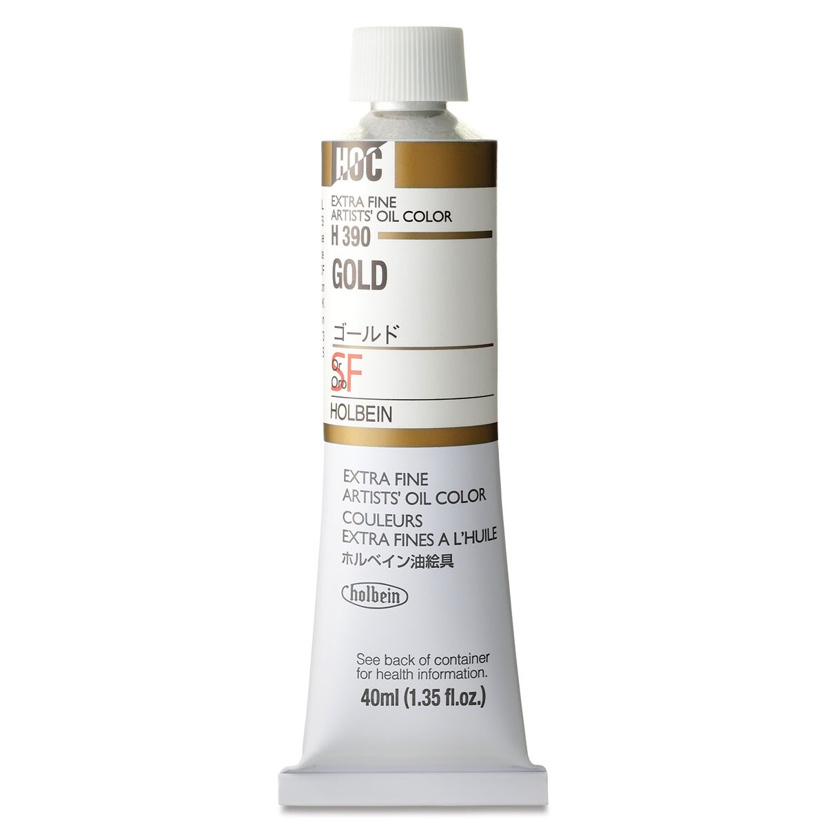 Holbein Artists&#x27; Oil Color - Gold, 40 ml tube