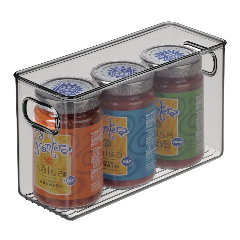 mDesign Plastic Kitchen Pantry Food Storage Bin with Handles, 4 Pack