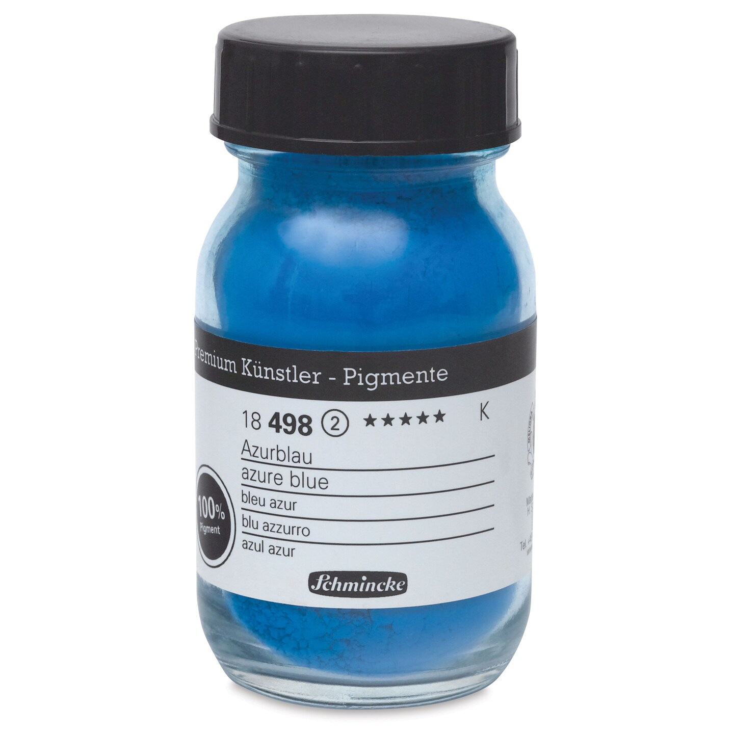 Schmincke Pigment - Azure Blue, 100 ml Jar