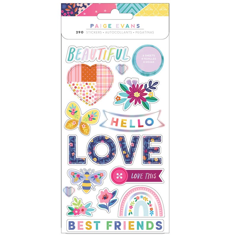 Blooming Wild Sticker Book Paige Evans Michaels