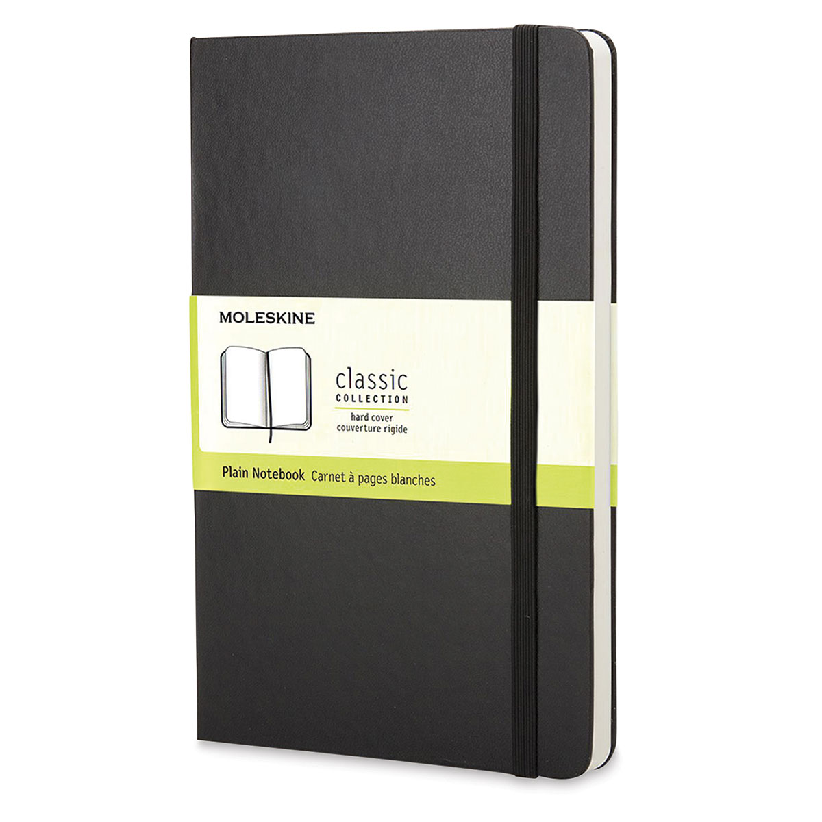 Moleskine Classic Hardcover Notebook - Black, Blank, 5-1/2&#x22; x 3-1/2&#x22;