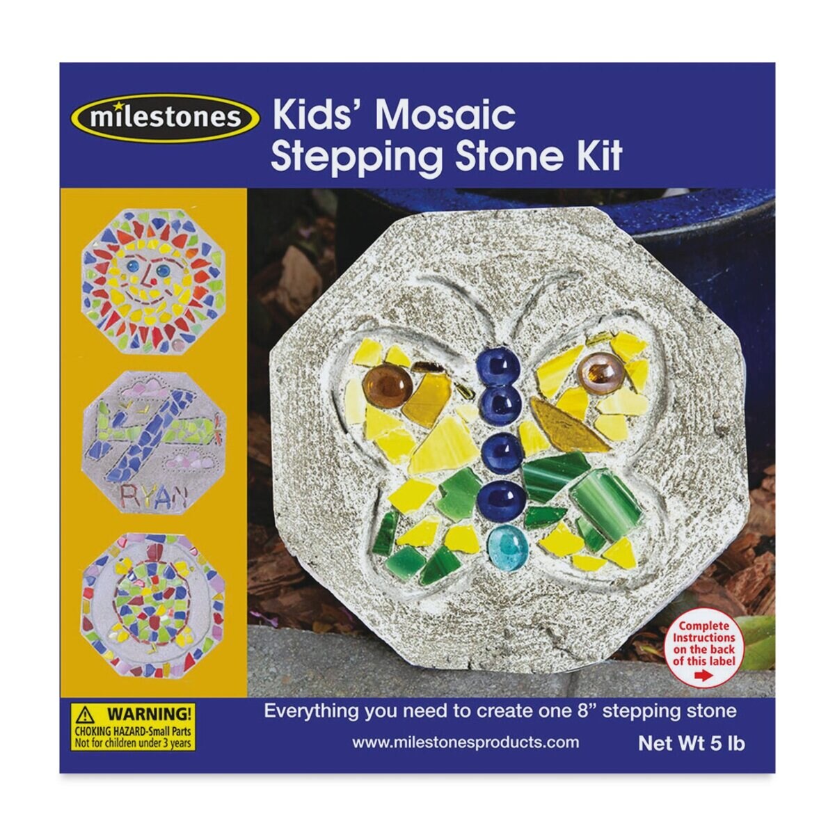 Milestones Kids&#x2019; Mosaic Stepping Stone Kit
