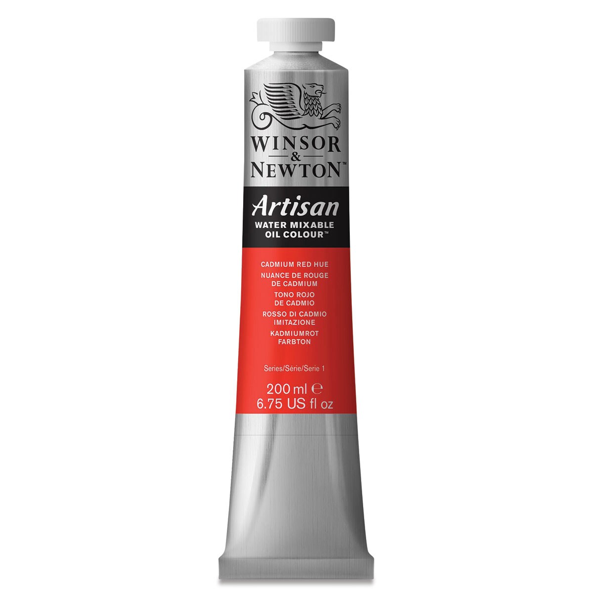Winsor &#x26; Newton Artisan Water Mixable Oil Paint - Cadmium Red Hue, 200 ml tube