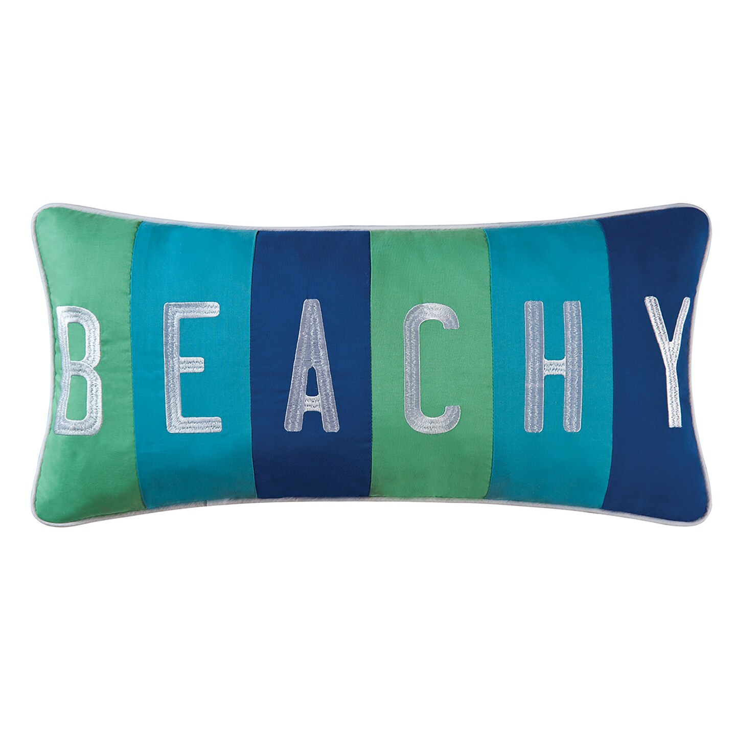 12" x 24" Beachy Embroidered Pillow Michaels