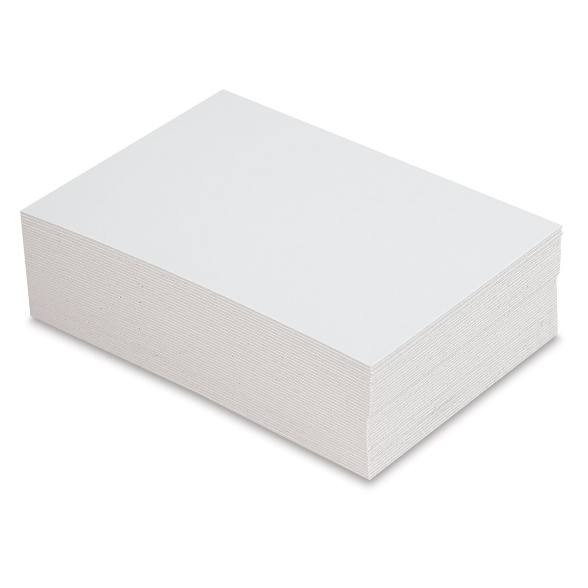 Crescent Illustration Board - 5" x 7", 18-Ply, White, Hot Press, Pkg of 40 Sheets