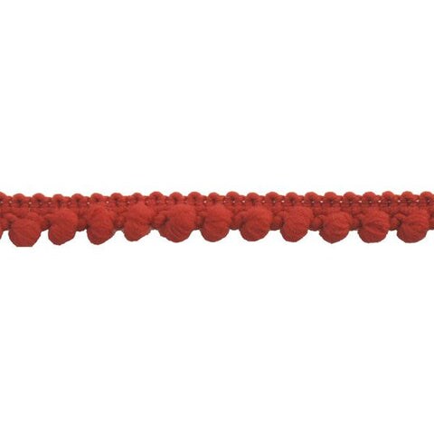 Belagio Pom Trim, 0.75&#x22; Wide, 25 Yards, Red