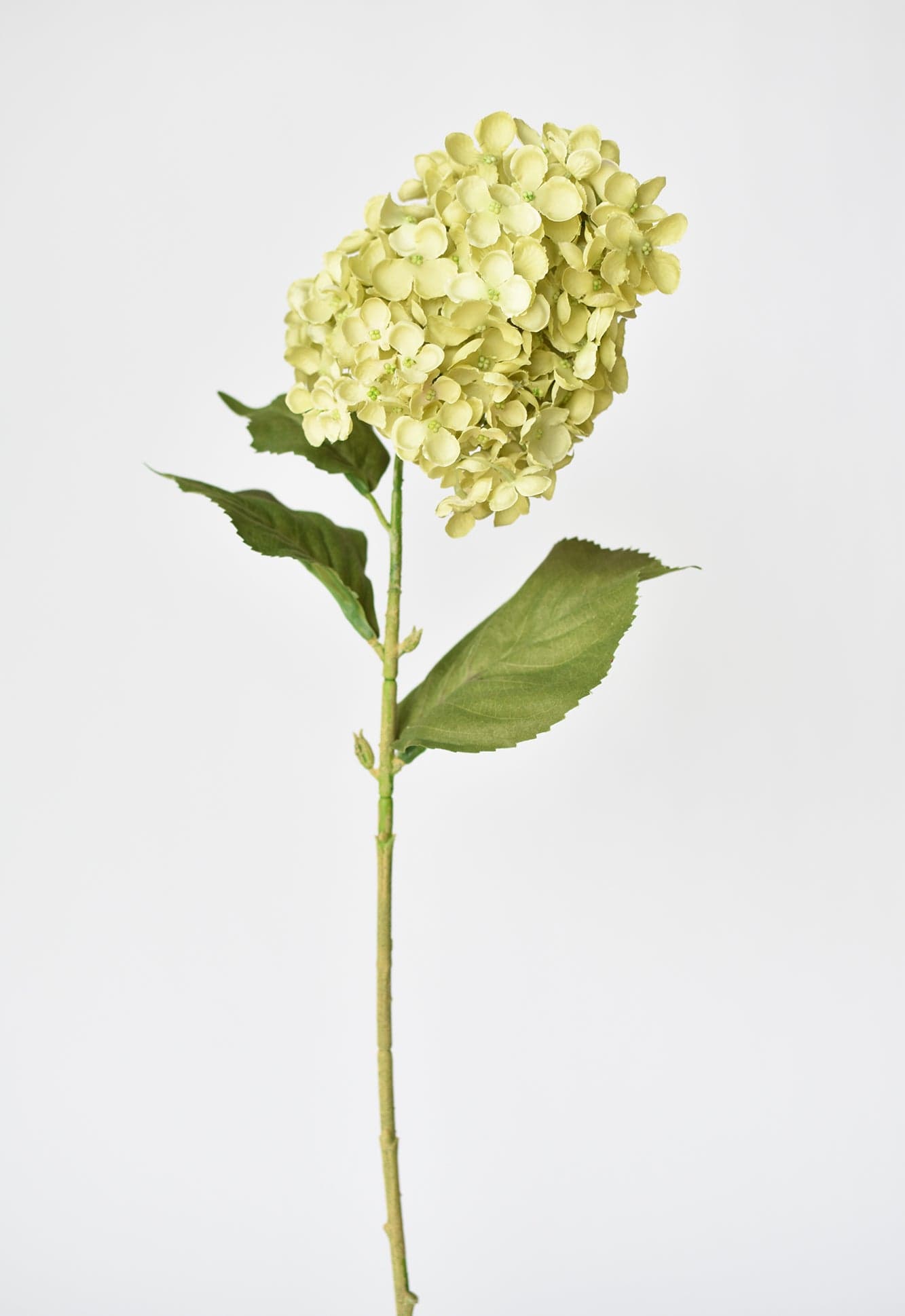 28&#x22; Faux Cone Hydrangea Stem Green