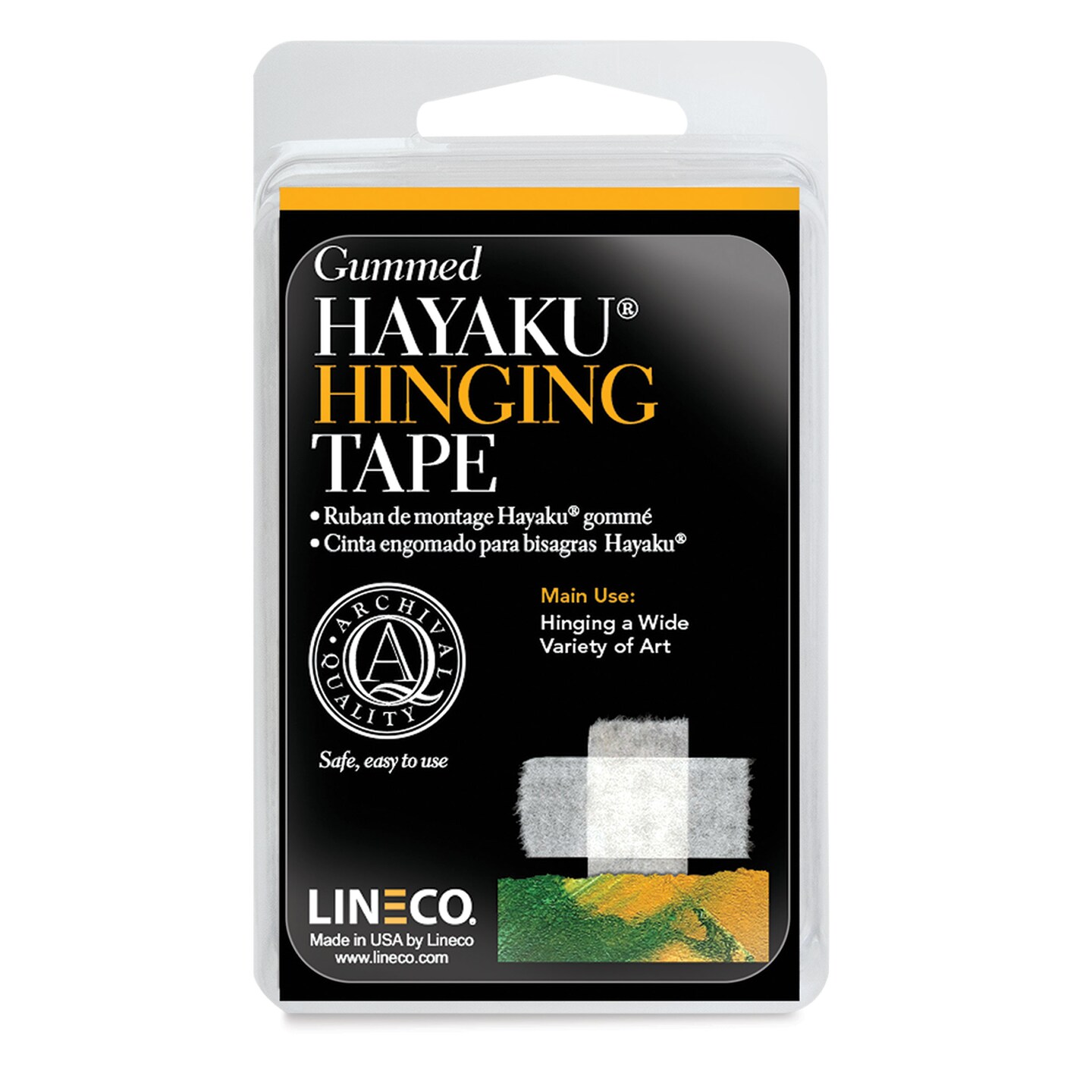 Lineco Gummed Japanese Hinging Tape - 1&#x22; x 12 ft, Roll