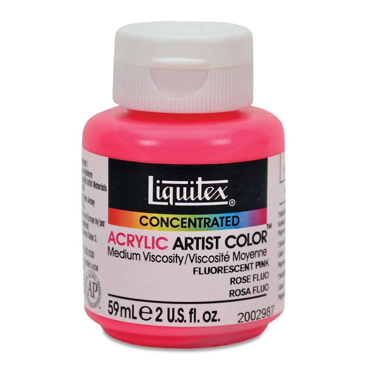 Liquitex Soft Body Artist Acrylics - Fluorescent Pink, 59 ml bottle