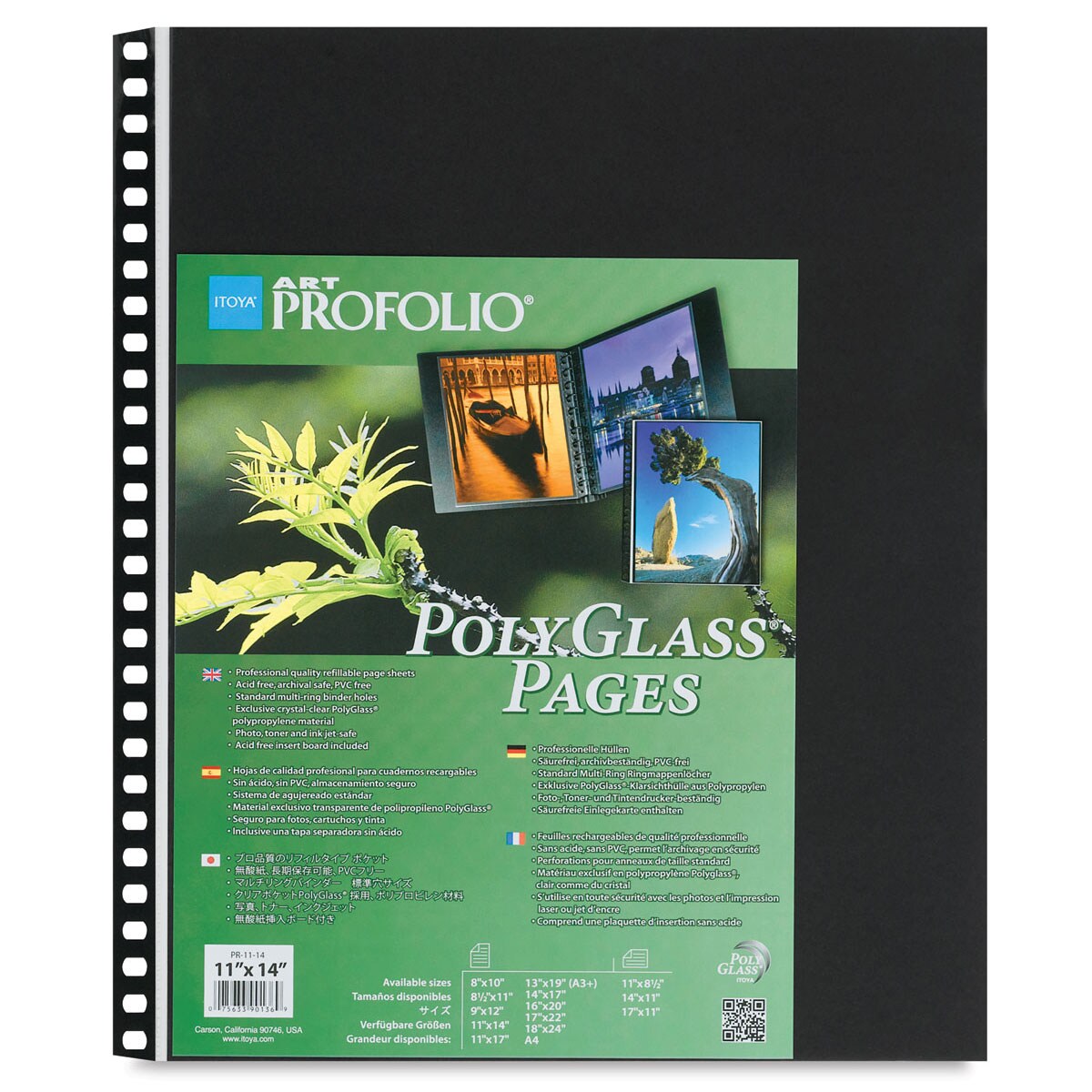 Itoya PolyGlass Refill Page Pack - 11&#x22; x 14&#x22;, Portrait, Pkg of 10