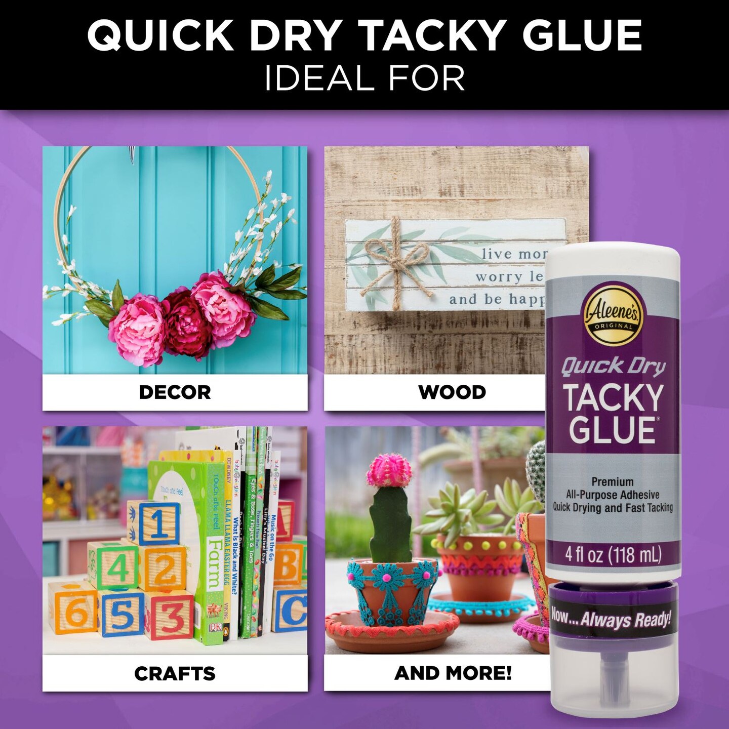 Aleene&#x27;s Always Ready Quick Dry Tacky Glue 4 fl. oz.