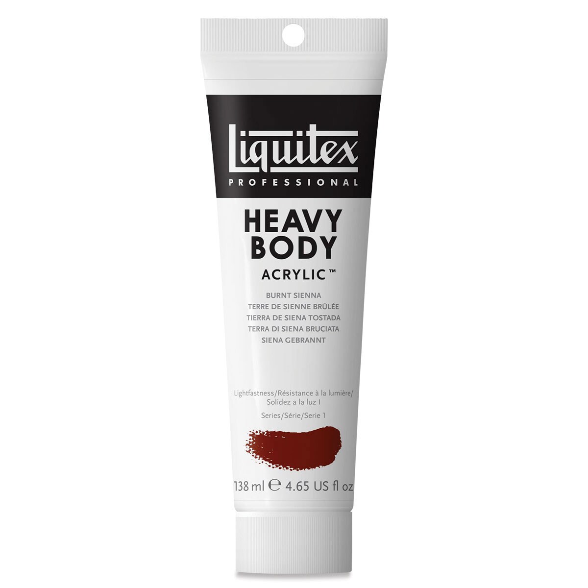 Liquitex Heavy Body Artist Acrylics - Burnt Sienna, 4.65 oz Tube