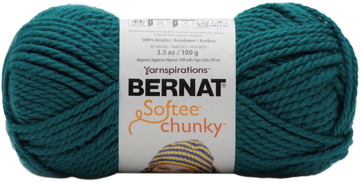 Bernat Softee Chunky Yarn-Teal Waves | Michaels