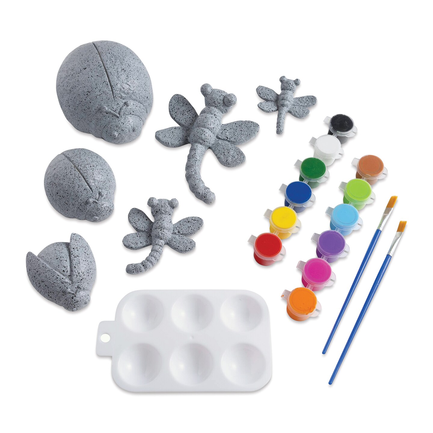 Hearthsong Color Pops Paint-Your-Own Rocks Kit - Ladybugs and Dragonflies