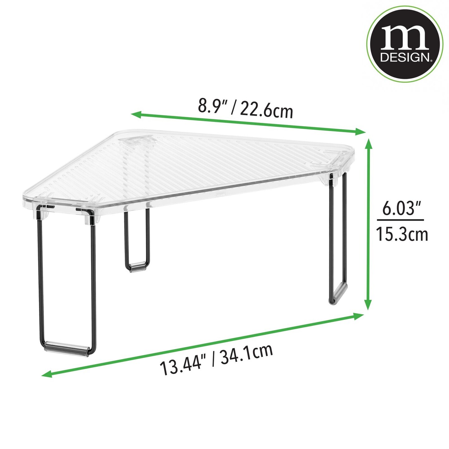 mDesign Corner Stackable Organizer Shelf for Kitchen Michaels