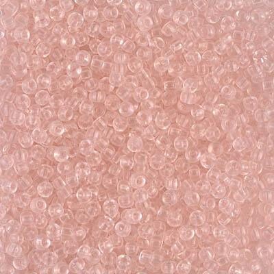 Miyuki 11 Round Seed Bead, 11-155, Transparent Light Tea Rose