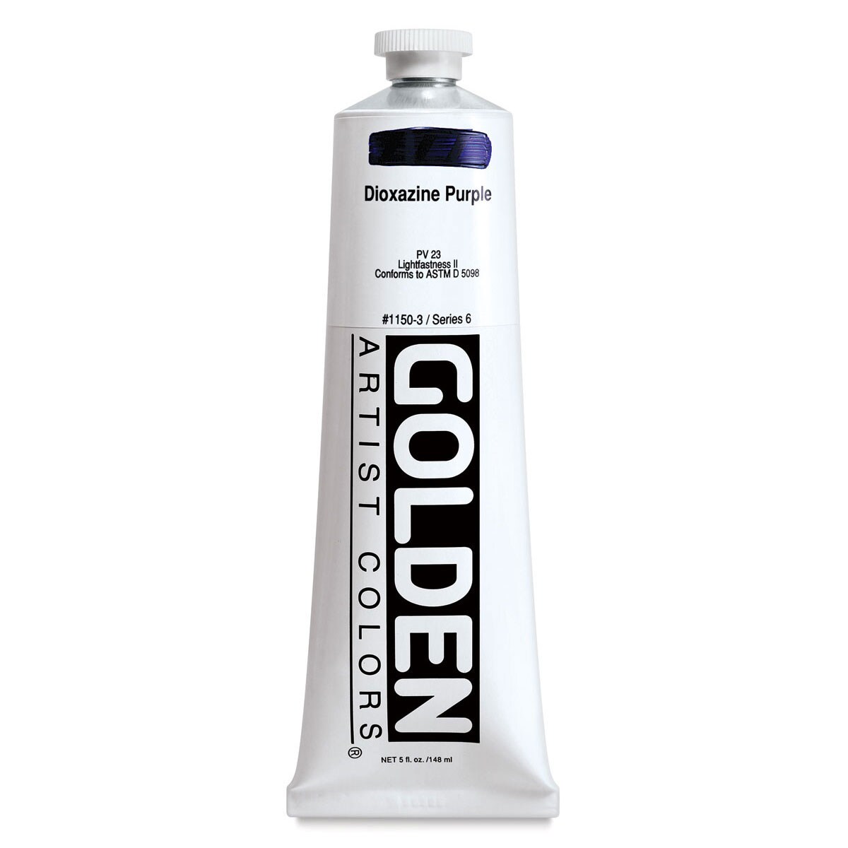 Golden Heavy Body Artist Acrylics - Dioxazine Purple, 5 oz Tube