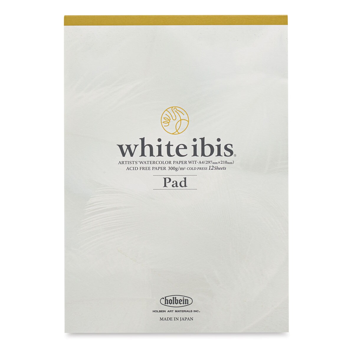 Holbein White Ibis Watercolor Book - 8-1/4&#x22; x 11-3/4&#x22;, Tapebound Pad