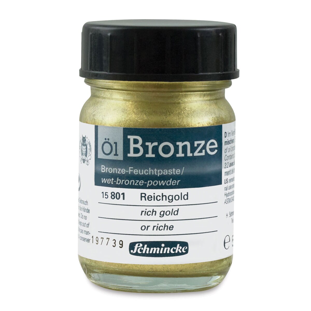 Schmincke Oil Bronze - Rich Gold, 50 ml bottle