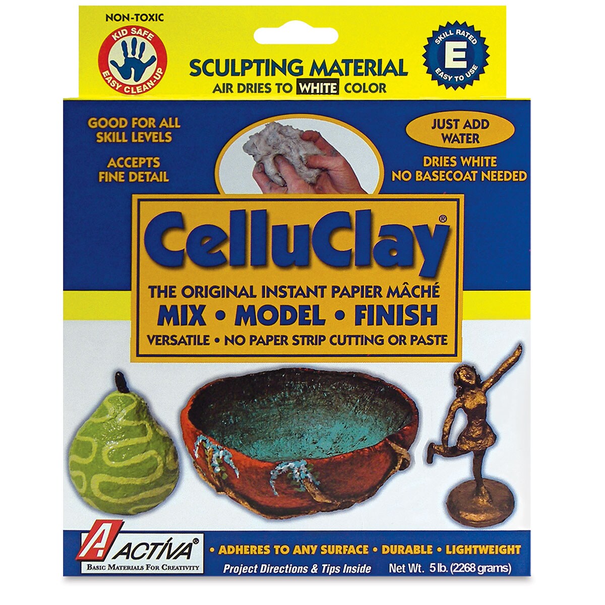 Activa Celluclay Instant Papier Mache 5 lb, Original Gray Michaels