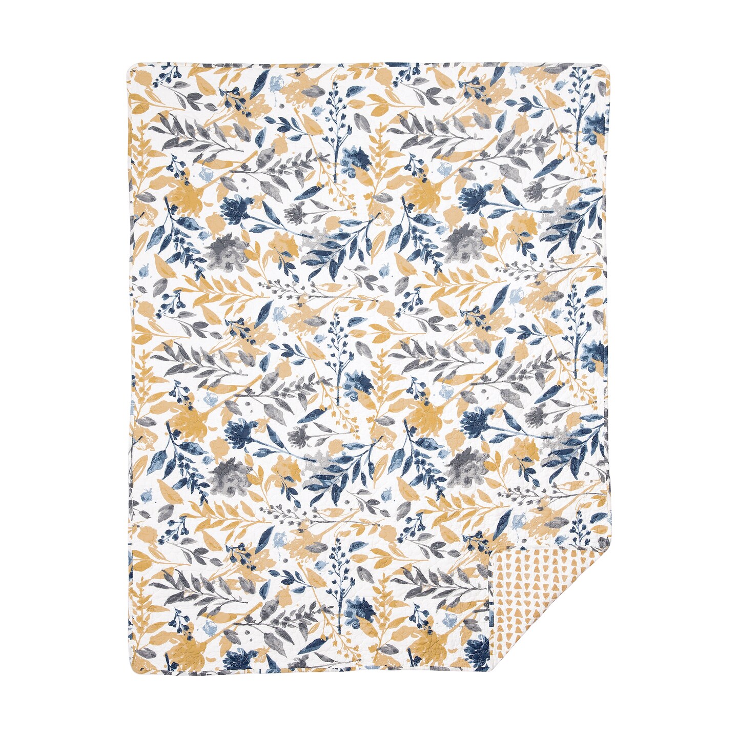 Natural Home Cotton Quilted 48&#x22; x 60&#x22; Throw Blanket