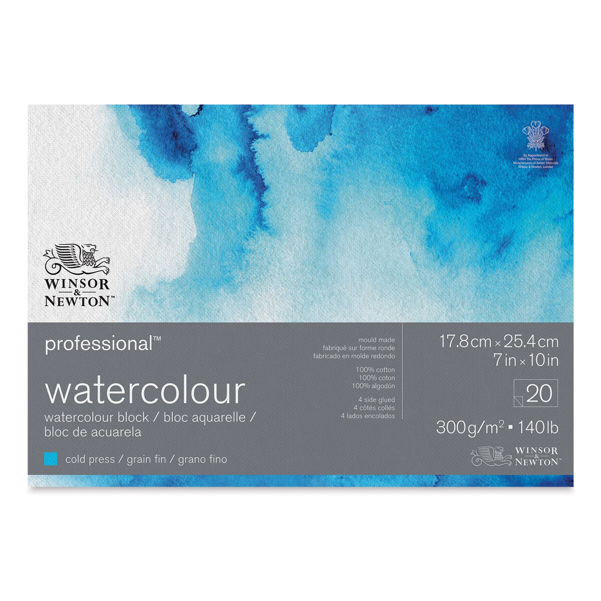 Winsor &#x26; Newton Professional Watercolor Block - 7&#x22; x 10&#x22;, Cold Press