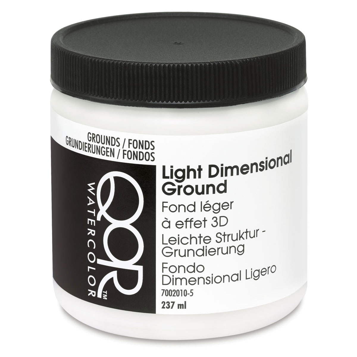 QoR Watercolor Medium - Light Dimensional Ground, 237 ml