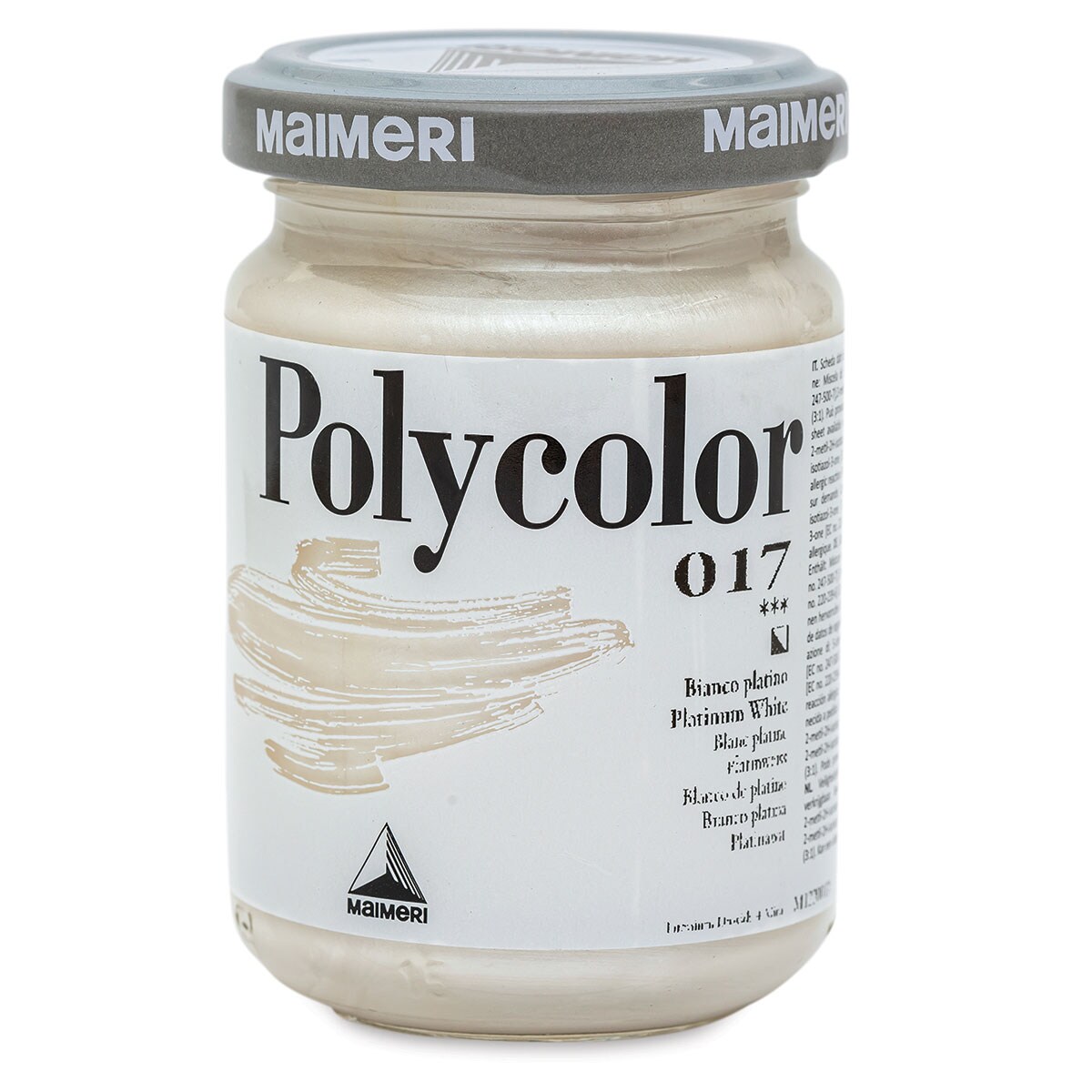 Maimeri Polycolor Vinyl Paints - Platinum White, 140 ml Jar | Michaels