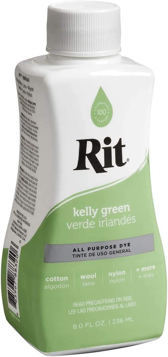 Rit Dye Liquid Kelly Green All-Purpose Dye 8oz, Pixiss Tie Dye