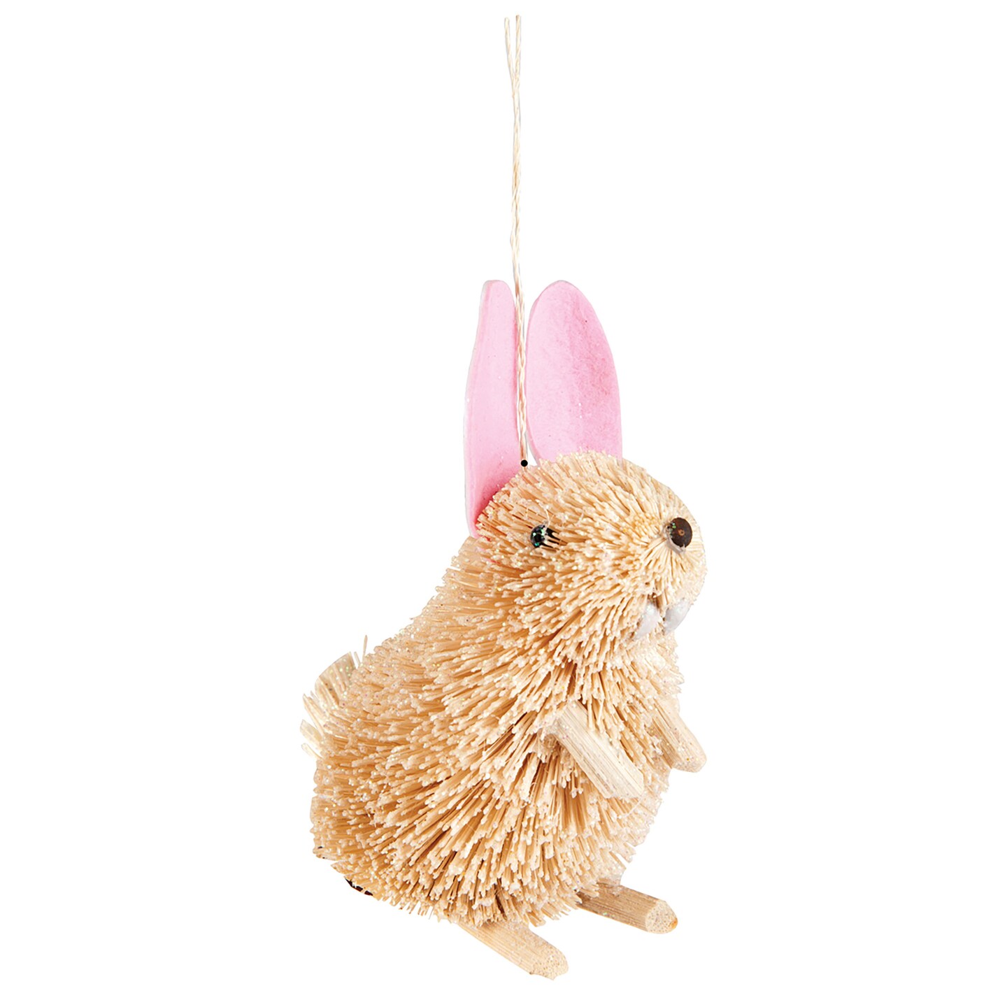 Snowy Easter Bunny Rabbit Hanging Christmas Ornament
