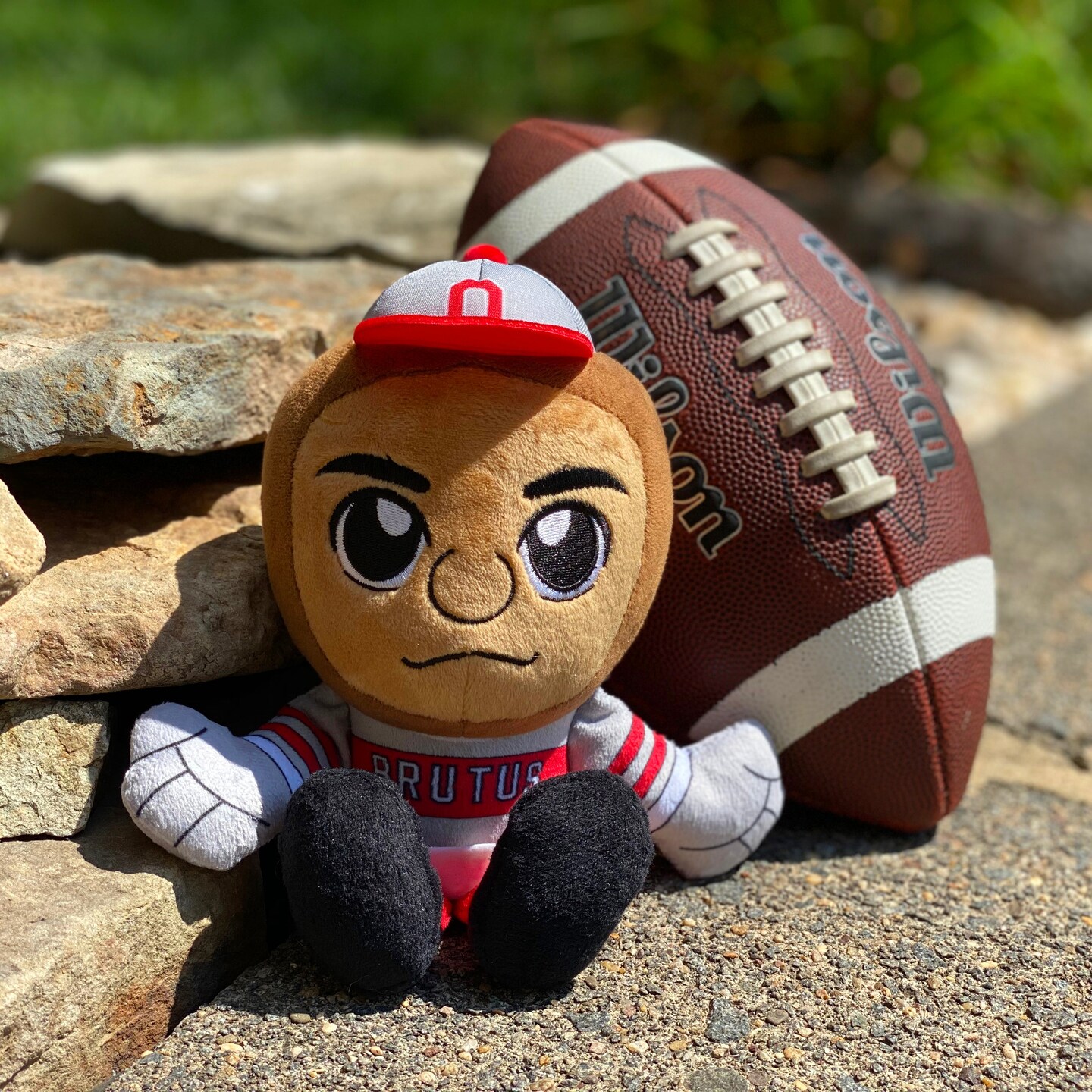 Bleacher Creatures Ohio State Buckeyes Brutus Mascot 8" Kuricha Sitting Plush