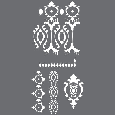 Ikat Furniture Stencil