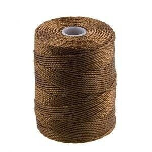 C-LON Bead Cord, Chestnut - 0.5mm, 92 Yard Spool