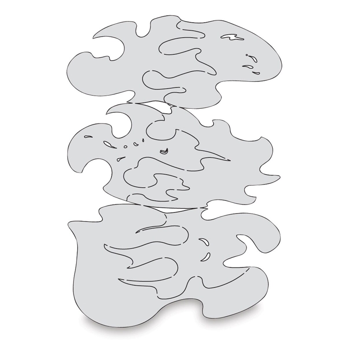 Iwata Artool Freehand Template - Set of 3, True Fire Nano
