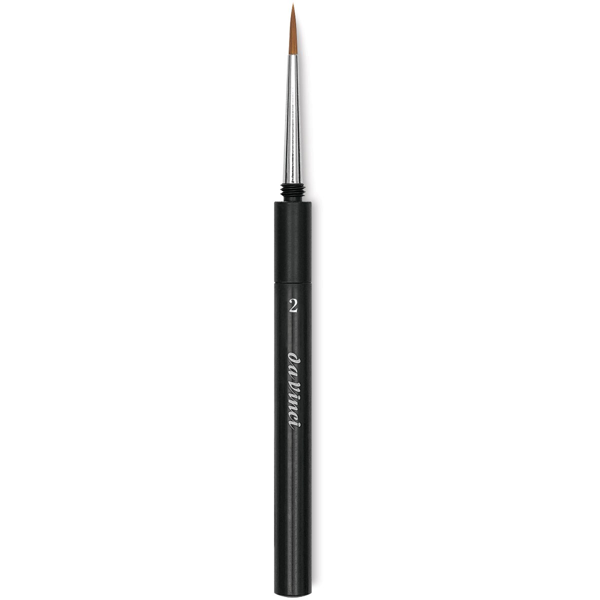 Da Vinci Cosmotop Spin Brush - Travel Brush, Extra Short Handle, Size 2