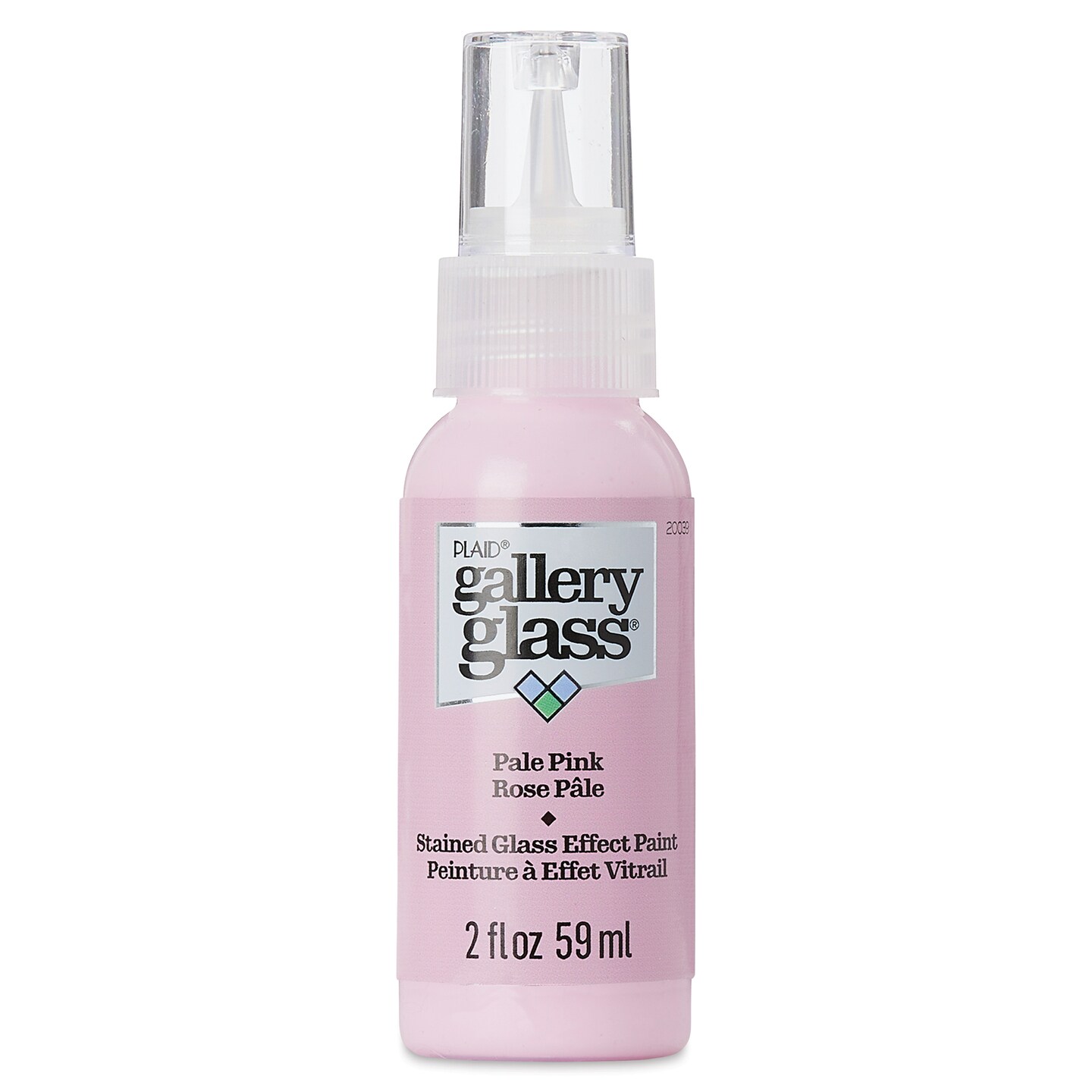 Plaid Gallery Glass Paint - Pale Pink, 2 oz
